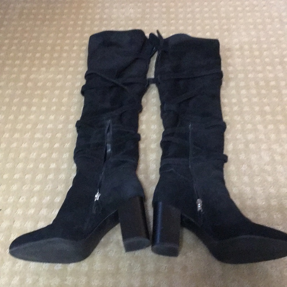 Sam Edelman over the knee suede boots w/buckles - Picture 5 of 5